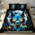 Wolf Skull Bedding Set Born As Human But Wolft At Heart - Wonder Print Shop