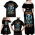 Wolf Skull Family Matching Off Shoulder Maxi Dress and Hawaiian Shirt Born As Human But Wolft At Heart - Wonder Print Shop