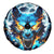 Wolf Skull Spare Tire Cover Born As Human But Wolft At Heart - Wonder Print Shop