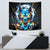 Wolf Skull Tapestry Born As Human But Wolft At Heart