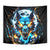 Wolf Skull Tapestry Born As Human But Wolft At Heart