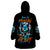 Wolf Skull Wearable Blanket Hoodie Born As Human But Wolft At Heart