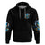 Wolf Skull Zip Hoodie Born As Human But Wolft At Heart