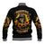 Sunflower Skull Baseball Jacket Assuming I Was Like Most Girls Was Your First Mistake - Wonder Print Shop