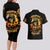 Sunflower Skull Couples Matching Long Sleeve Bodycon Dress and Hawaiian Shirt Assuming I Was Like Most Girls Was Your First Mistake - Wonder Print Shop