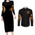 Sunflower Skull Couples Matching Long Sleeve Bodycon Dress and Long Sleeve Button Shirt Assuming I Was Like Most Girls Was Your First Mistake - Wonder Print Shop