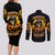 Sunflower Skull Couples Matching Long Sleeve Bodycon Dress and Long Sleeve Button Shirt Assuming I Was Like Most Girls Was Your First Mistake - Wonder Print Shop