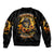 Sunflower Skull Sleeve Zip Bomber Jacket Assuming I Was Like Most Girls Was Your First Mistake