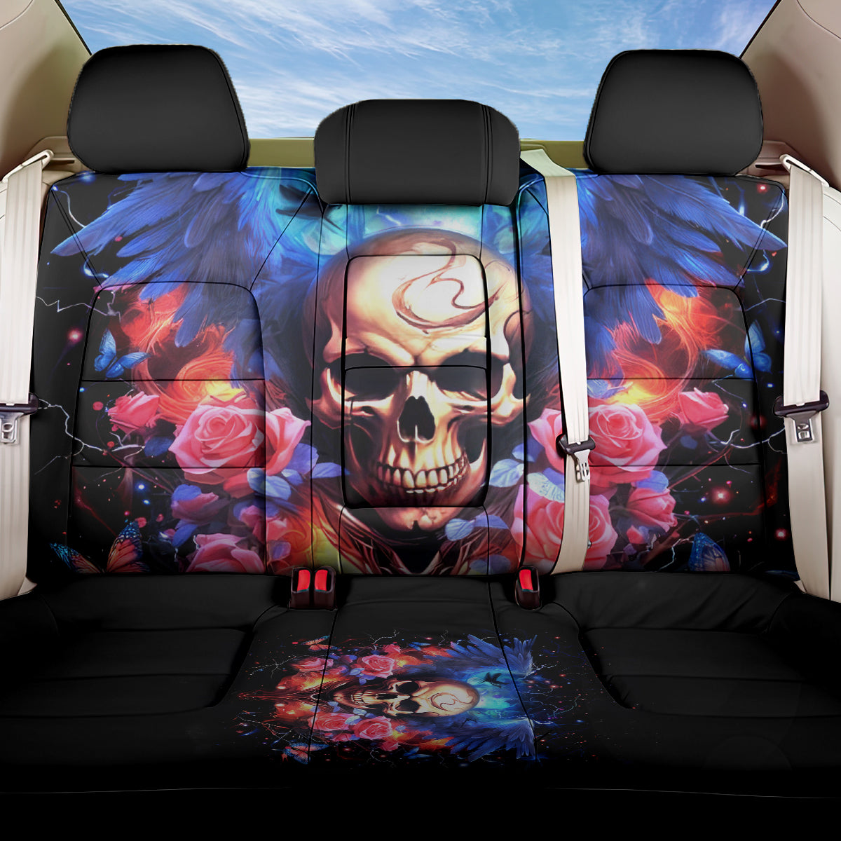 Fairy Skull Back Car Seat Cover Assuming I Was Like Most Girls Was Your First Mistake - Wonder Print Shop