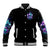 Rose Skull Baseball Jacket Stuck Between IDK IDC And IDGAF - Wonder Print Shop