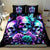 Rose Skull Bedding Set Stuck Between IDK IDC And IDGAF - Wonder Print Shop