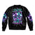 Rose Skull Bomber Jacket Stuck Between IDK IDC And IDGAF - Wonder Print Shop