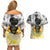 I Am Black Queen Couples Matching Off Shoulder Short Dress and Hawaiian Shirt Flowers Retro Style - Wonder Print Shop