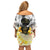 I Am Black Queen Family Matching Off Shoulder Short Dress and Hawaiian Shirt Flowers Retro Style - Wonder Print Shop