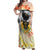 I Am Black Queen Off Shoulder Maxi Dress Flowers Retro Style - Wonder Print Shop