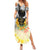 I Am Black Queen Summer Maxi Dress Flowers Retro Style