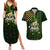 St Patrick's Day Skull Couples Matching Summer Maxi Dress and Hawaiian Shirt American Flag Shamrock - Wonder Print Shop