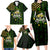 St Patrick's Day Skull Family Matching Long Sleeve Bodycon Dress and Hawaiian Shirt American Flag Shamrock - Wonder Print Shop