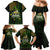 St Patrick's Day Skull Family Matching Mermaid Dress and Hawaiian Shirt American Flag Shamrock - Wonder Print Shop