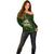 St Patrick's Day Skull Off Shoulder Sweater American Flag Shamrock - Wonder Print Shop