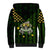 St Patrick's Day Skull Sherpa Hoodie American Flag Shamrock