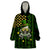 St Patrick's Day Skull Wearable Blanket Hoodie American Flag Shamrock