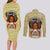 Personalized Black Girl African Couples Matching Long Sleeve Bodycon Dress and Long Sleeve Button Shirt Never Underestimate A Book Lover