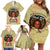 Personalized Black Girl African Family Matching Off Shoulder Short Dress and Hawaiian Shirt Never Underestimate A Book Lover