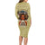 Personalized Black Girl African Long Sleeve Bodycon Dress Never Underestimate A Book Lover