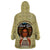 Personalized Black Girl African Wearable Blanket Hoodie Never Underestimate A Book Lover