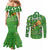 Personalized Happy St Patrick's Day Couples Matching Mermaid Dress and Long Sleeve Button Shirt Irish Leprechaun