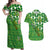 Personalized Happy St Patrick's Day Couples Matching Off Shoulder Maxi Dress and Hawaiian Shirt Irish Leprechaun - Wonder Print Shop