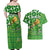 Personalized Happy St Patrick's Day Couples Matching Off Shoulder Maxi Dress and Hawaiian Shirt Irish Leprechaun - Wonder Print Shop