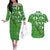 Personalized Happy St Patrick's Day Couples Matching Off The Shoulder Long Sleeve Dress and Hawaiian Shirt Irish Leprechaun - Wonder Print Shop