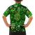 Ireland St Patrick's Day Family Matching Long Sleeve Bodycon Dress and Hawaiian Shirt Symbols Neon - Wonder Print Shop