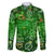 Ireland St Patrick's Day Family Matching Long Sleeve Bodycon Dress and Hawaiian Shirt Symbols Neon - Wonder Print Shop