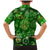 Ireland St Patrick's Day Family Matching Mermaid Dress and Hawaiian Shirt Symbols Neon - Wonder Print Shop