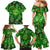 Ireland St Patrick's Day Family Matching Mermaid Dress and Hawaiian Shirt Symbols Neon - Wonder Print Shop