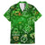 Ireland St Patrick's Day Family Matching Mermaid Dress and Hawaiian Shirt Symbols Neon - Wonder Print Shop