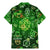 Ireland St Patrick's Day Family Matching Mermaid Dress and Hawaiian Shirt Symbols Neon - Wonder Print Shop