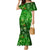 Ireland St Patrick's Day Family Matching Mermaid Dress and Hawaiian Shirt Symbols Neon - Wonder Print Shop