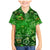 Ireland St Patrick's Day Family Matching Mermaid Dress and Hawaiian Shirt Symbols Neon - Wonder Print Shop