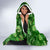 Ireland St Patrick's Day Hooded Blanket Symbols Neon