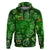 Ireland St Patrick's Day Zip Hoodie Symbols Neon - Wonder Print Shop