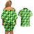 Irish St Patrick's Day Couples Matching Off Shoulder Short Dress and Hawaiian Shirt Simple Style - Wonder Print Shop