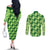 Irish St Patrick's Day Couples Matching Off The Shoulder Long Sleeve Dress and Long Sleeve Button Shirt Simple Style