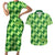 Irish St Patrick's Day Couples Matching Short Sleeve Bodycon Dress and Hawaiian Shirt Simple Style - Wonder Print Shop