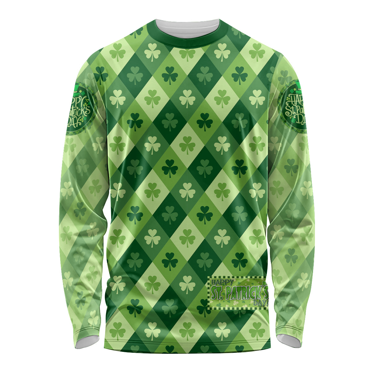 Irish St Patrick's Day Long Sleeve Shirt Simple Style - Wonder Print Shop