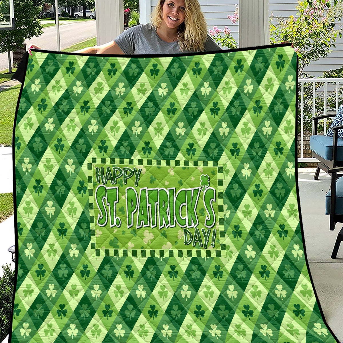 Irish St Patrick's Day Quilt Simple Style