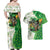 Happy St Patrick's Day Couples Matching Off Shoulder Maxi Dress and Hawaiian Shirt Eat Drink and Be Irish - Wonder Print Shop